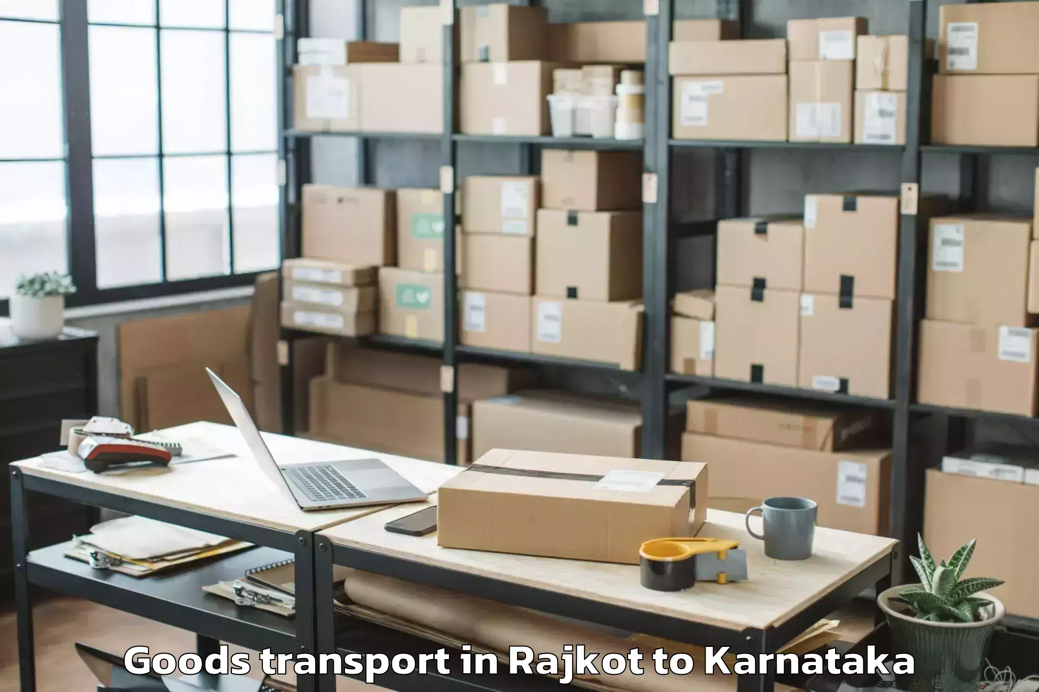 Hassle-Free Rajkot to Karnatak University Dharwad Goods Transport